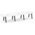 14' Boat Shape, Signature Conference Table: White Top, Black Metal VA Leg