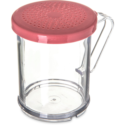 Carlisle 4250S55 SAN Shaker/Dredge With Seasoning Lid 1 cup- Ros