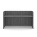 PL169NTT GALLERY DESK- NO TRANSACTION TOP- NEWPORT GRAY