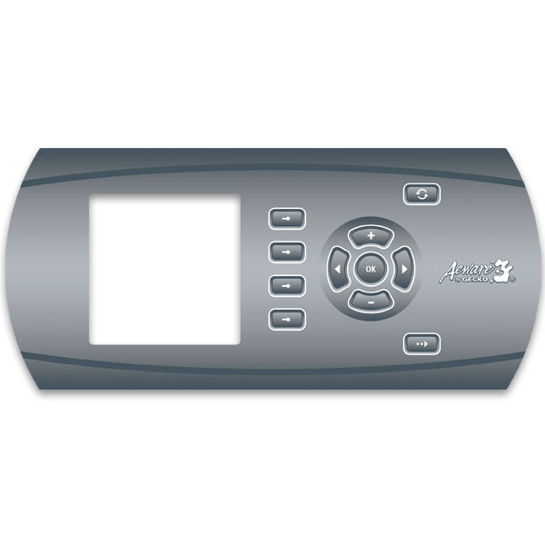 Gecko K-600 Graphic 4-Button Topside Overlay 9916-101381
