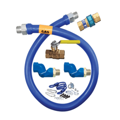 Dormont Manufacturing 16125KIT2S48 Dormont Blue Hose Moveable Gas Connector Kit 1-1/4" Dia.