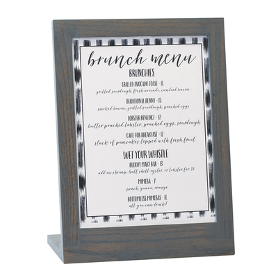 Cal-Mil 3825-811-83 9"W x 4"D x 11"H OAL Ashwood Menu/Card Holder