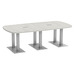 PALAR7636N-BRUSHED - 8ft. Arena Conference Table with Brushed Palmer Base