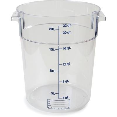 Carlisle StorPlus 22 qt Clear Round Container