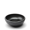 Bowl Serving 9.25" Silver Black Granite
