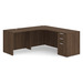 CLALD1003 Left 71"x71" Classic L-Shape Desk- Modern Walnut