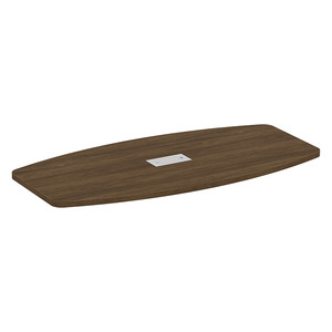 PL235T 36x71 BOAT SHAPE TOP- Modern Walnut