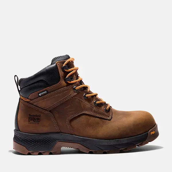 TIMBERLAND PRO 5t87 - Men's Titan EV 6" CT Waterproof SP CSA Work Boot - Brown