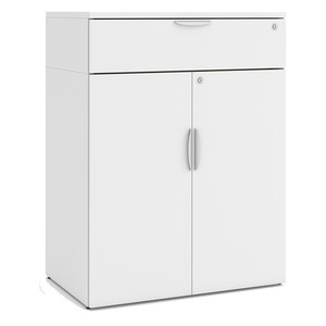 CLAST1024N, PL272 and PL152 DOUBLE DOOR CABINET - White