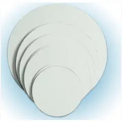 7" WHITE PIZZA CIRCLES, CLAYCOAT, C-FLUTE, 150# TEST, 400/CS, 36 CA/PA