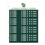 Hanger ID Adhesive Sticker Sheets