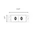 Original COL'R'TAB® Numeric 11830 Label Rolls