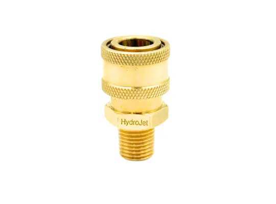 Hydrojet Brass Coupler 1/4" MPT