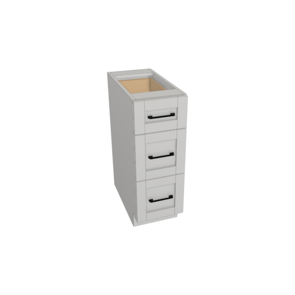 Providence Pure White Box Vanity  Drawer Base Kit - 12"X 34 1/2”H X 21”D