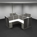 WEBBTYP8 - 53"H, 4-Pod, 6' x 6' Webb Typical - power
