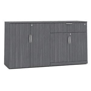 CLAST1025N, Lateral Storage Credenza w/Buffet Drawer - Coastal Gray