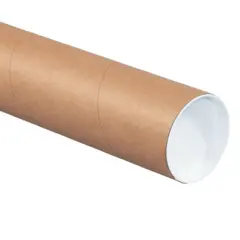 3 X 20" KRAFT MAILING TUBES WITH CAPS 24/CA PK3020K