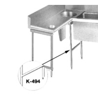 Advance Tabco DTA-81 Leg Assembly Stainless Steel