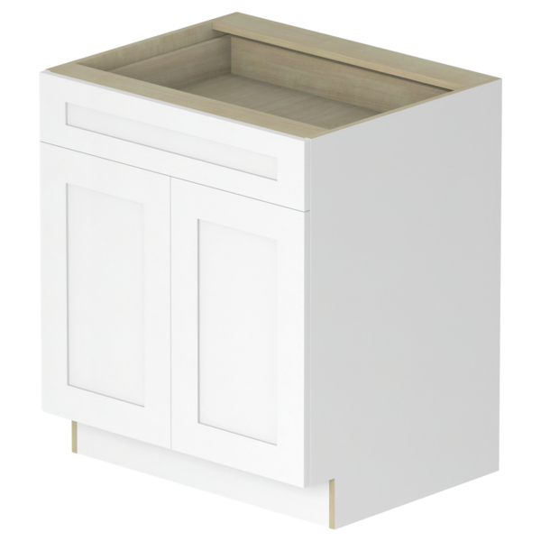 Hampton Pure White Box  Base Kit - 24"X 34 1/2”H X 24”D