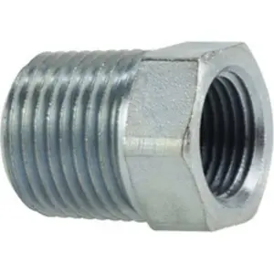 ZINC PLATED HEX BUSHING 1/4" FPT X 3/8" MPT