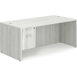 CLASD1023- Classic Desk 71" X 36" with Box/File Pedestal- Silver Birch
