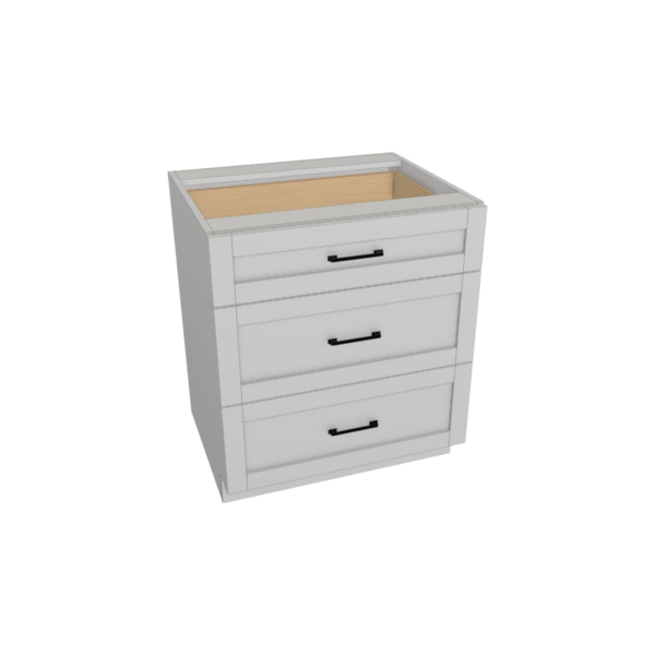 Providence Pure White Box Drawer Base Kit - 30” X 34 1/2”H X 24”D