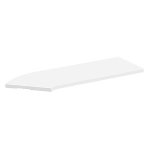 PBTC36R 36" CORNER TRANSACTION TOP RIGHT- WHITE