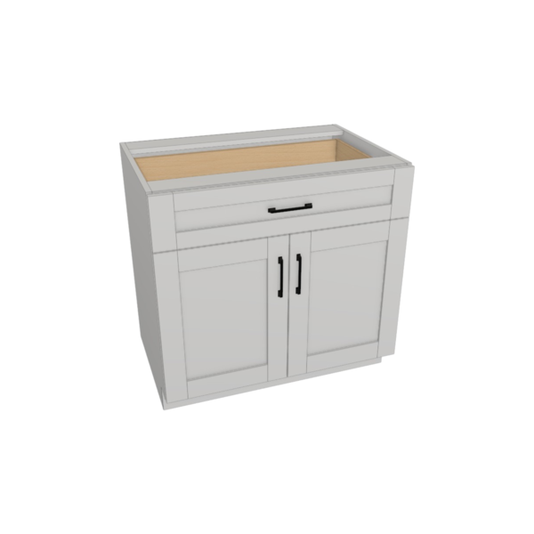 Hampton Pure White Box  Base Kit - 36"X 34 1/2”H X 24”D