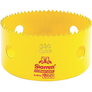 STARRETT FCH0334-G 3-3/4'' (95mm) Fast Cut Straight Pitch Bi-Metal Hole Saw