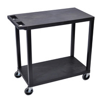 FSE 373-EC22-B 32" x 18" Two Flat Shelf Cart