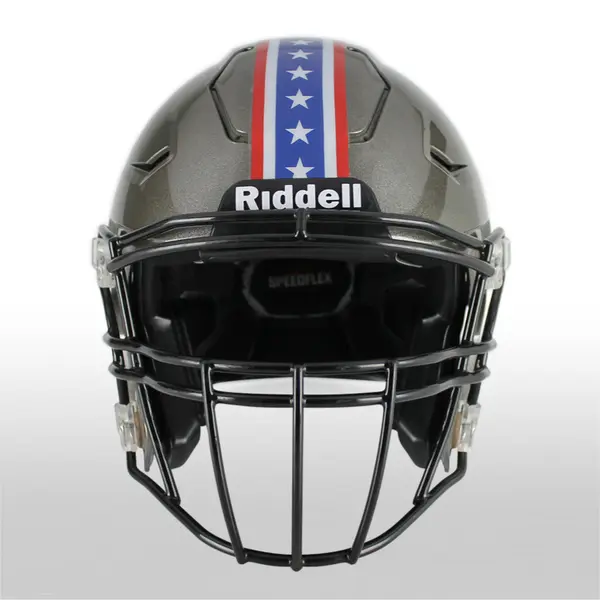 Patriotic Stars & Stripes American Flag Football Helmet Stripes 
