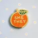 Enamel Pronoun Pins
