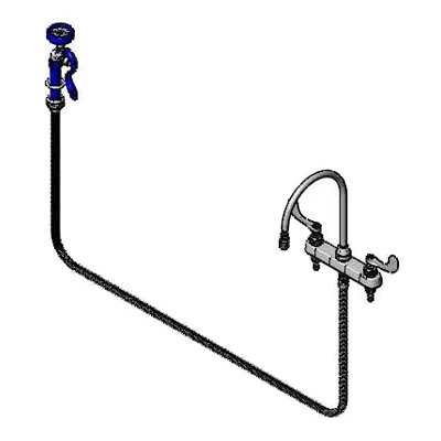T&S Brass B-1176 Faucet Workboard 8"C/C