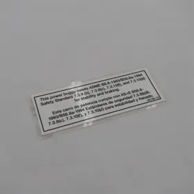DECAL, ASME SAFETY
