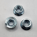 1/2" - 13 SERRATED FLANGE NUT (WHIZ) SAE J995 GR 5 ZINC TRIVALENT CLEAR