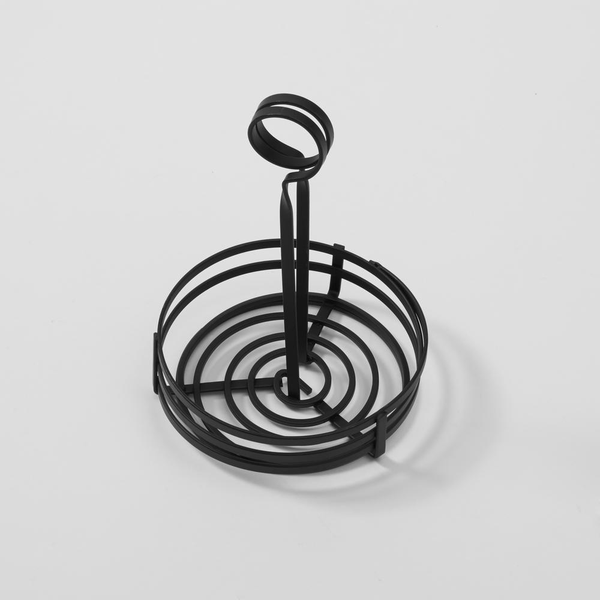 Flat Coil Wrought Iron Condiment Racks