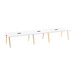 PL438THALF 47" x 71" CONFERENCE TABLE TOP - White