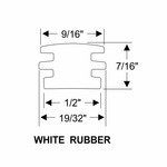 Screw Track Filler Trim, White