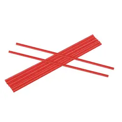 5" STIR STRAWS, WHITE/RED STRIPE, UNWRAPPED, 10000/CS  BWKSTRU525B10