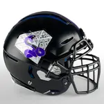 Ghost Finish Chrome Football Helmet Decals