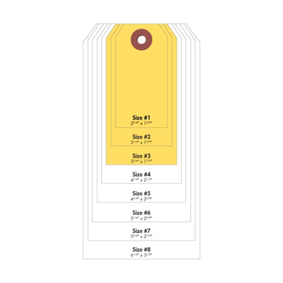 #3 Cardstock Tag - Yellow