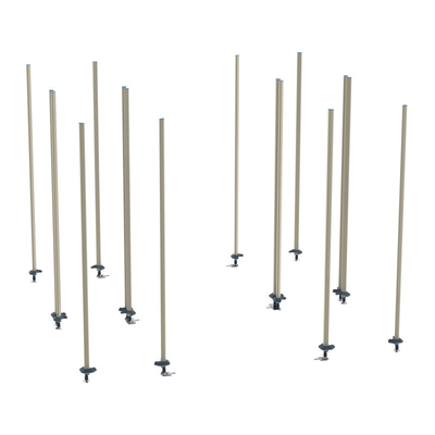 Metro lbTEQ3 Metromax Q Double Deep Qwiktrak Stationary End Unit Kit Hardware