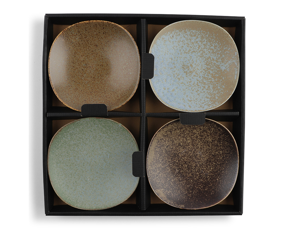 Pacific Forest Matte Plate Set 5-3/8"