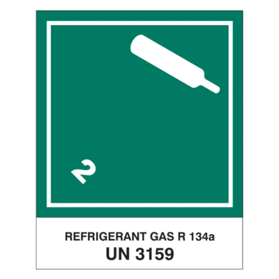 Refrigerant Gas Label - Class 2.2 - 5" x 4"