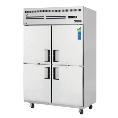 Everest ESRH4 Reach-In Refrigerator 4 Solid Half-Doors, 115v, NSF - 48 cu. ft.