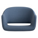 6801- SARON GUEST CHAIR-  BLUE (TUB ONLY, BASE NOT INCLUDED)