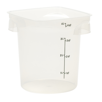 Cambro 4RFSPROPP190 FreshPro Camrounds, 4 Qt Food Storage Contai