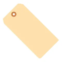 5.25 X 2.625" MANILA SHIPPING TAG, #6, 13 PT, 1000/CS  G10061