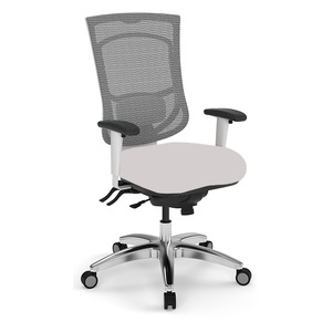 8114- COOLMESH PRO HIGH BACK EXECUTIVE CHAIR- WHITE FRAME/NO SEAT