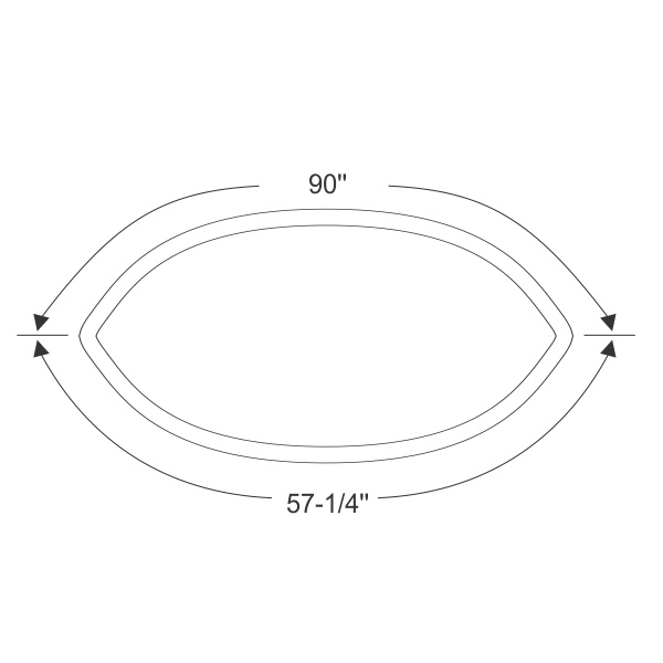Dennis Carpenter Rear Bumper To Body Seal For 1966-1969 Ford Cars - C60Z-17808-C